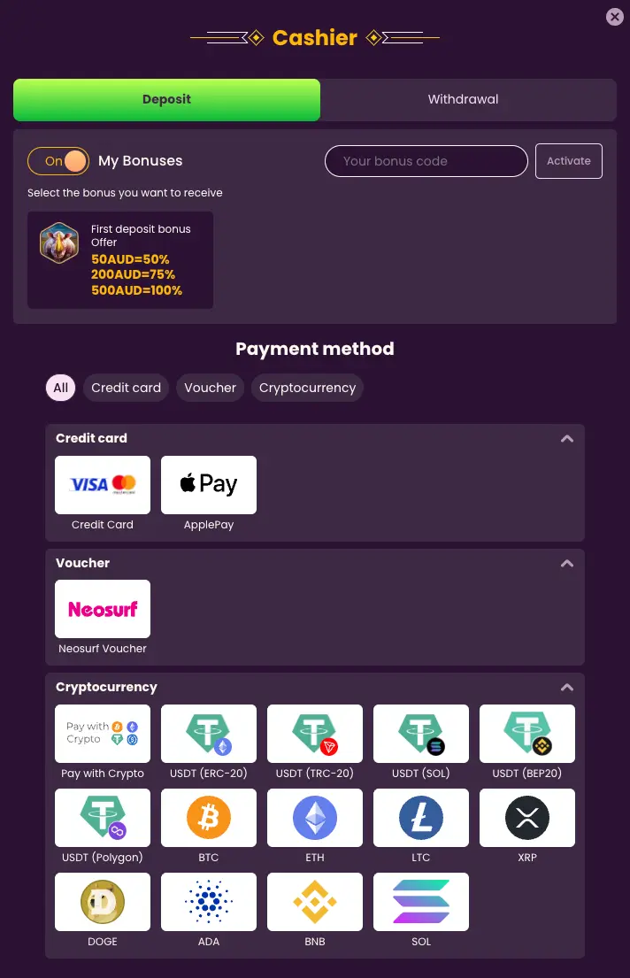 Bizzo Casino Register